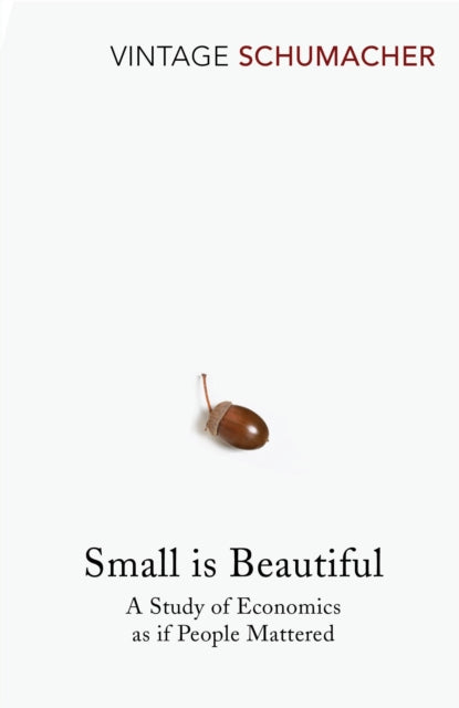Small Is Beautiful : A Study of Economics as if People Mattered by E F Schumacher 9780099225614