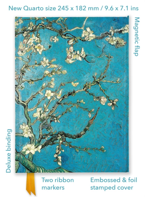 Vincent van Gogh: Almond Blossom (Foiled Quarto Journal) by Flame Tree Studio 9781804177549