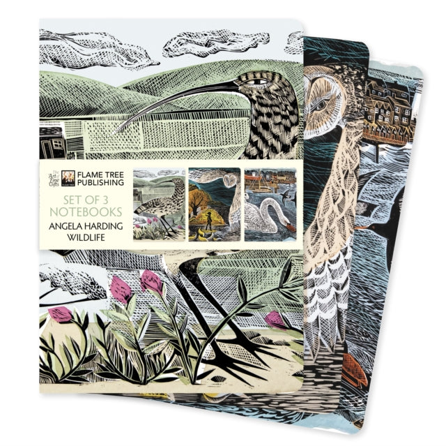 Angela Harding: Wildlife Set of 3 Standard Notebooks by Flame Tree Studio 9781804178379