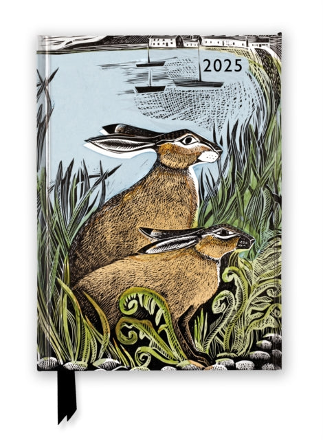 Angela Harding: Rathlin Hares 2025 Luxury Diary Planner - Page to View with Notes by Flame Tree Studio 9781835621387