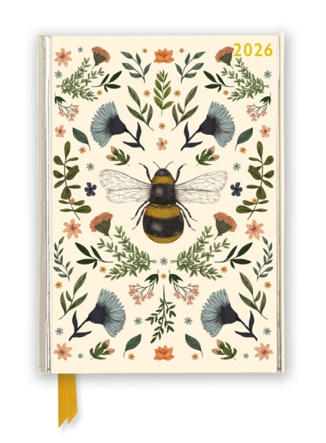 Jade Mosinski: Botanical Bee 2026 Luxury Diary Planner - Page to View with Notes by Flame Tree Studio 9781835624630