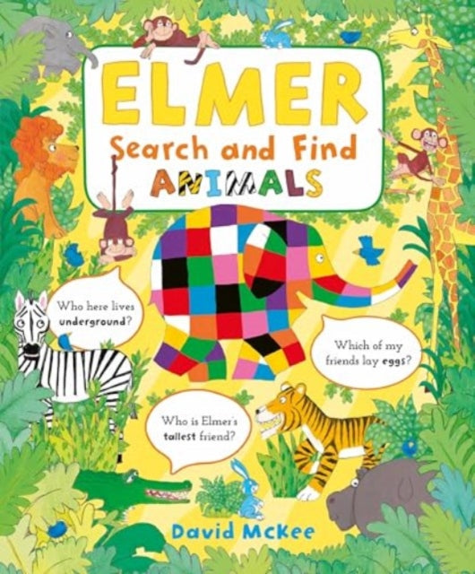 Elmer Search and Find Animals by David McKee 9781839133725