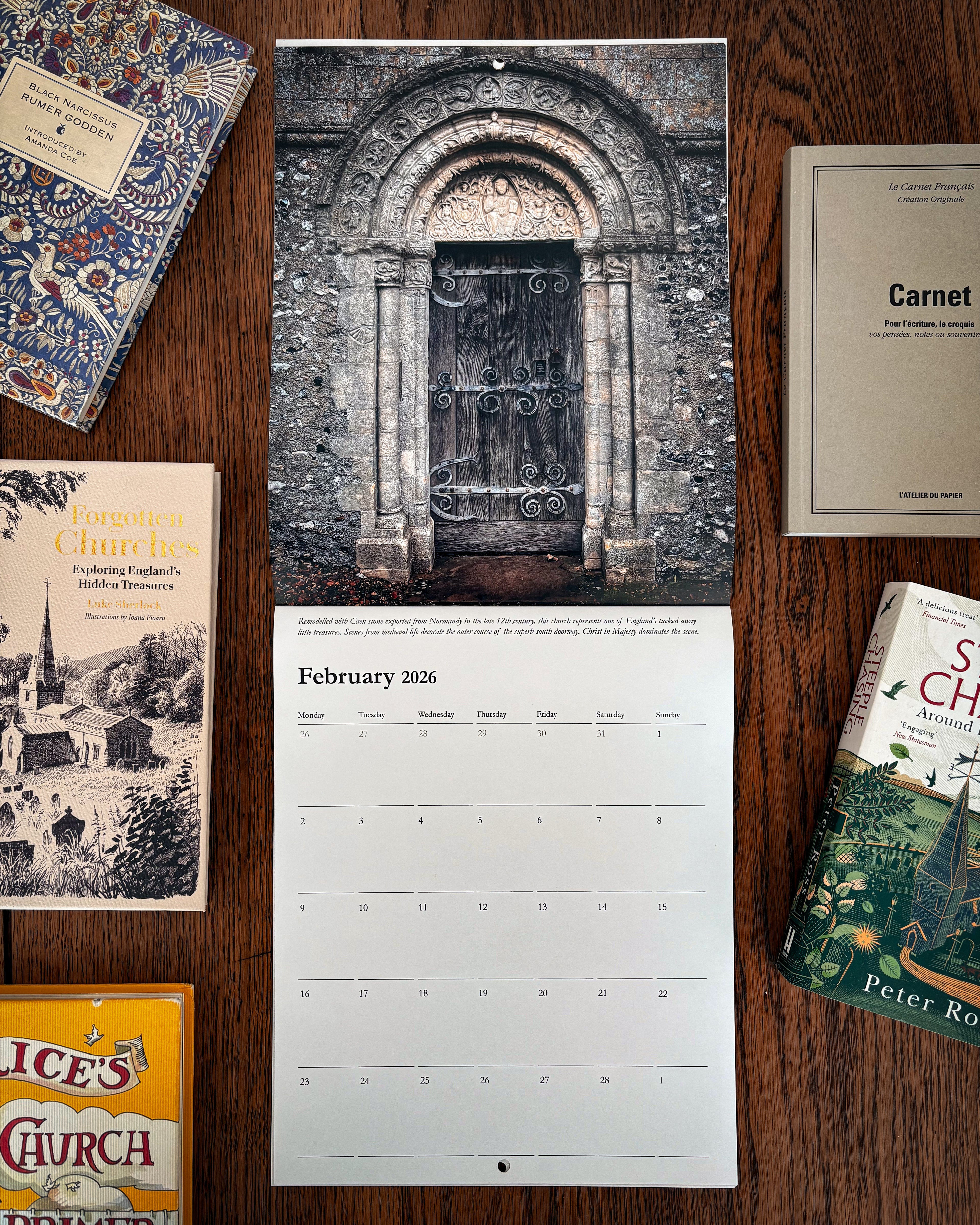 English Church Doors 2026 Calendar