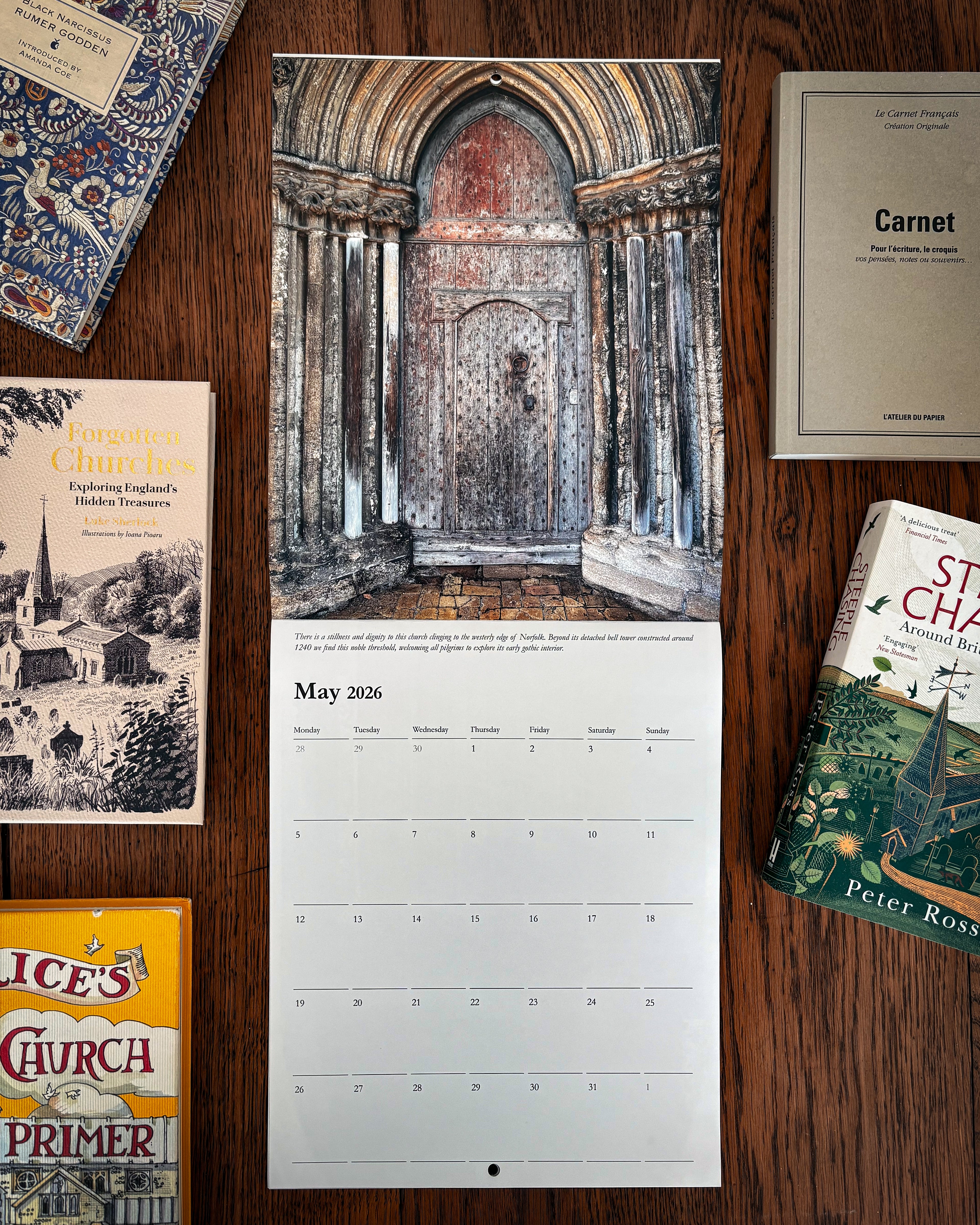 English Church Doors 2026 Calendar