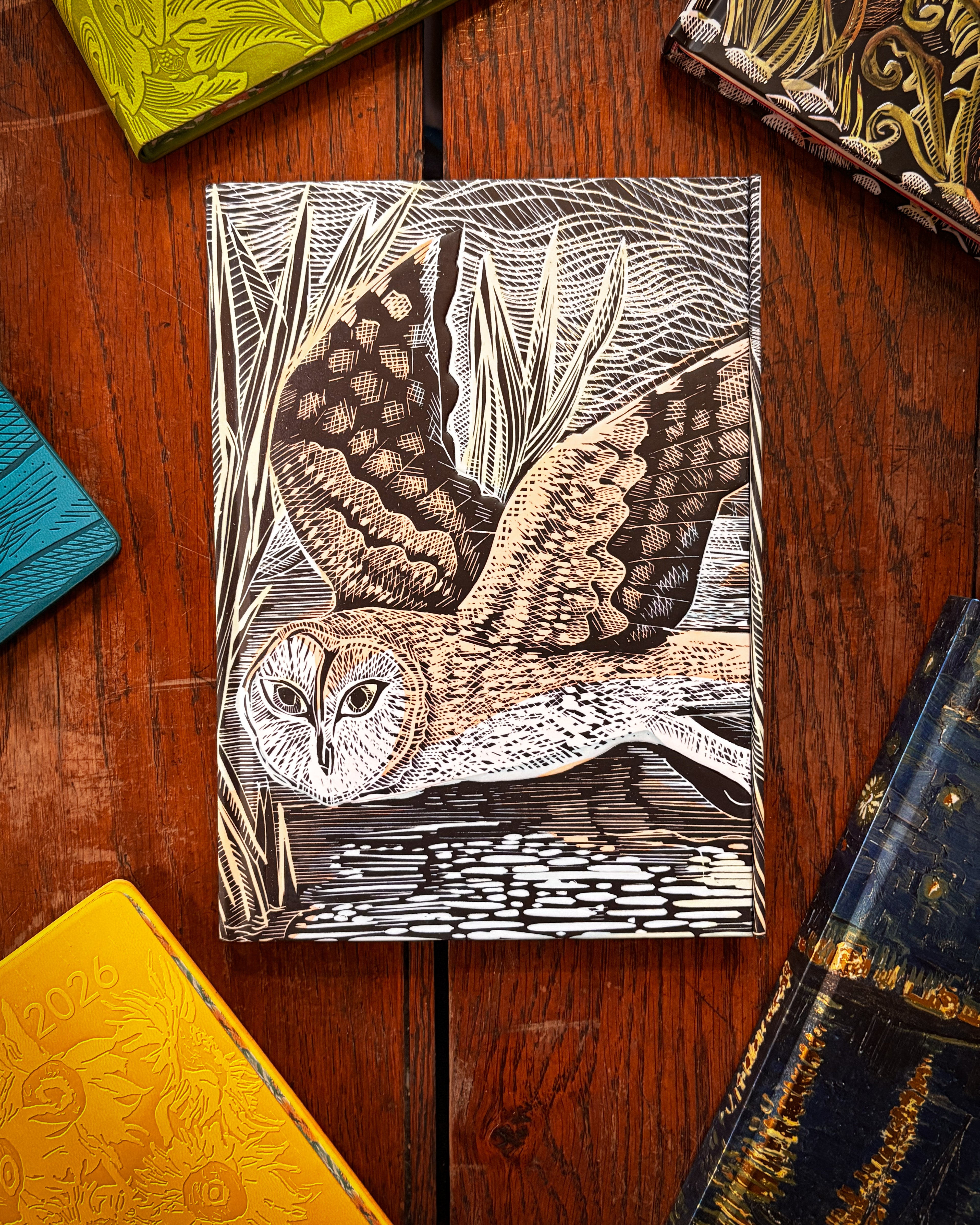 Angela Harding: Marsh Owl (Foiled Journal)